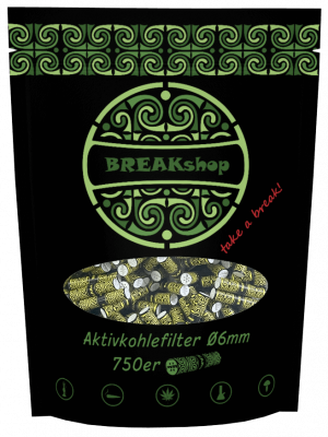 BREAKshop Aktivkohlefilter 6mm 750 Stk.